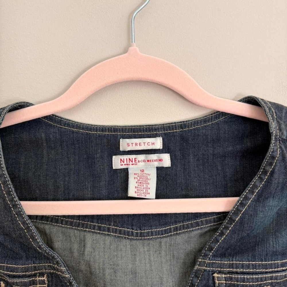 Y2K NINE & CO DENIM VEST - Picture 5 of 6